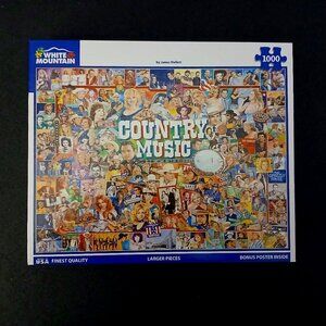 White Mountain "Country Music" Jigsaw Puzzle, 1000 Pieces